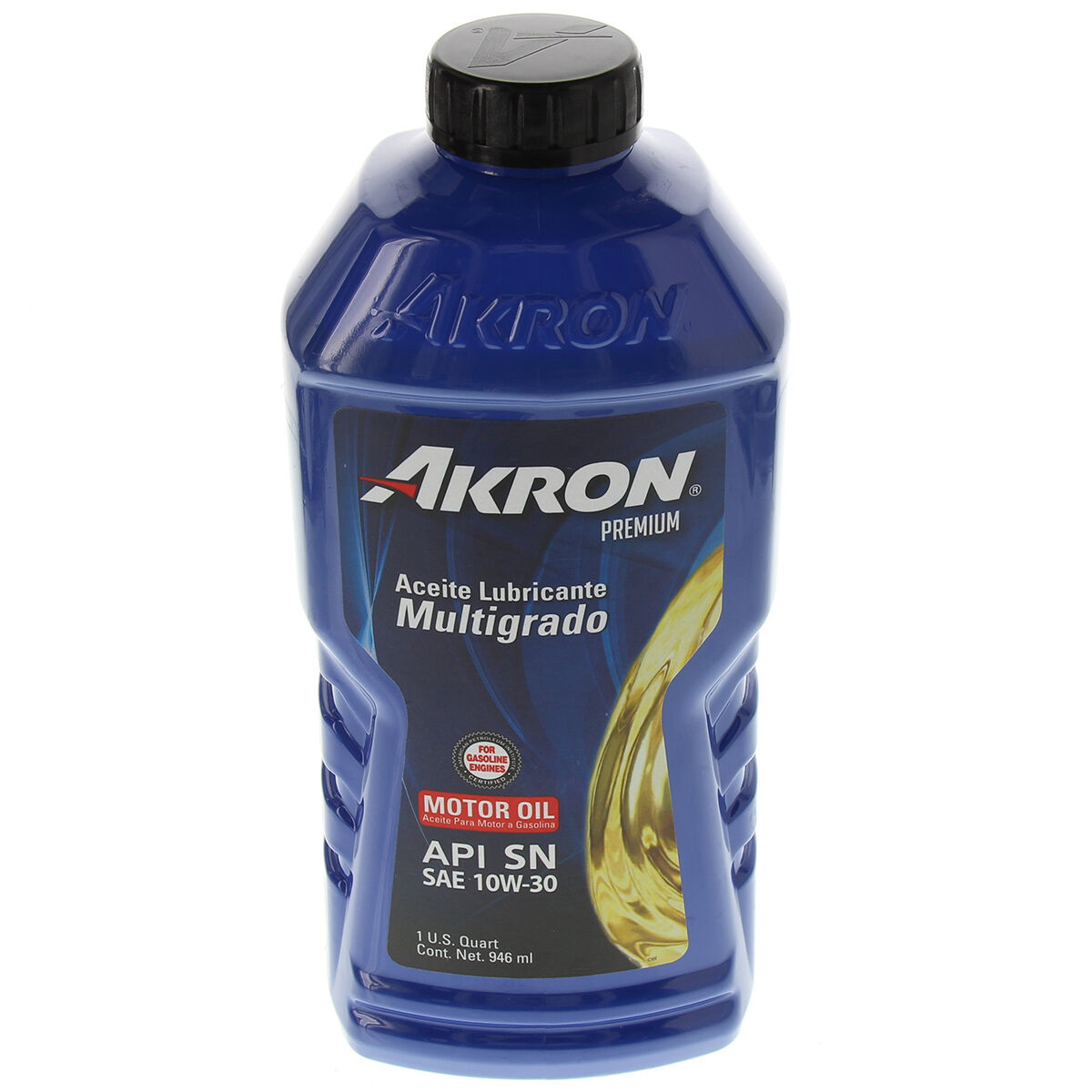 Aceite Premium Api Sn Sae 10w 30 Akron 946.0 Ml