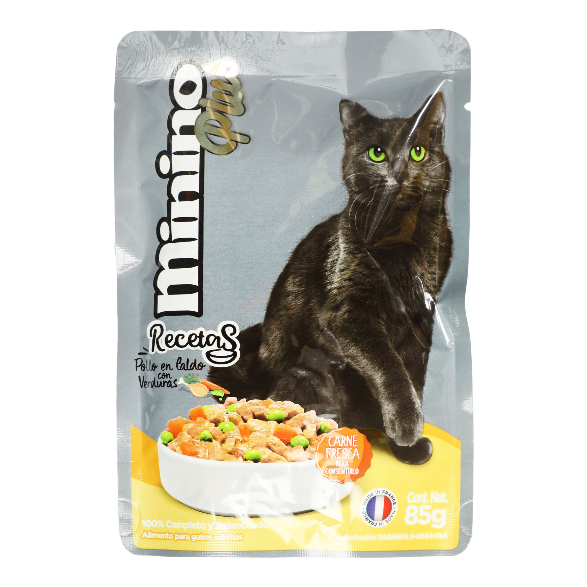 Plus Recetas Pollo En Caldo De Verduras Minino 85.0 Gr