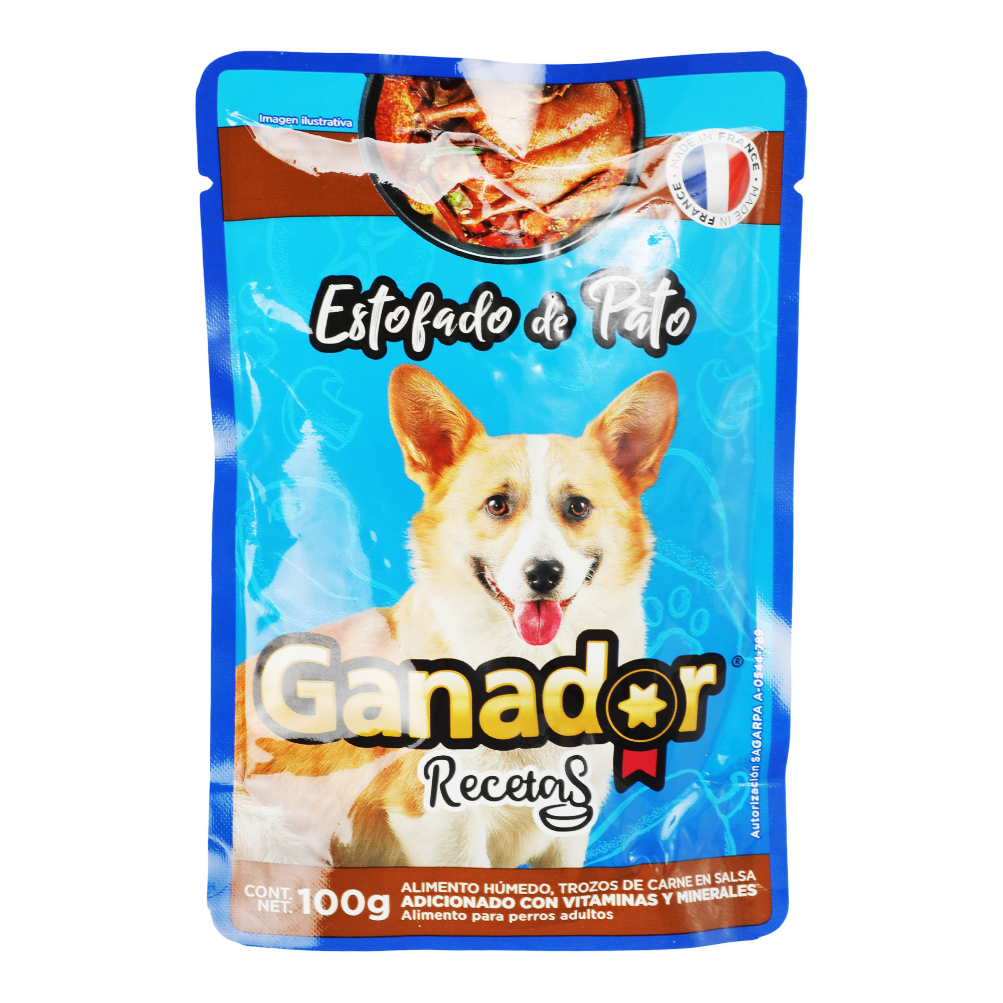 Alimento Para Perro Estofado De Pato Ganador 100.0 Gr