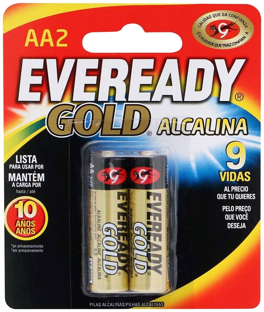 Pilas Aa Bp2 Eveready Gold 2.0 Pza