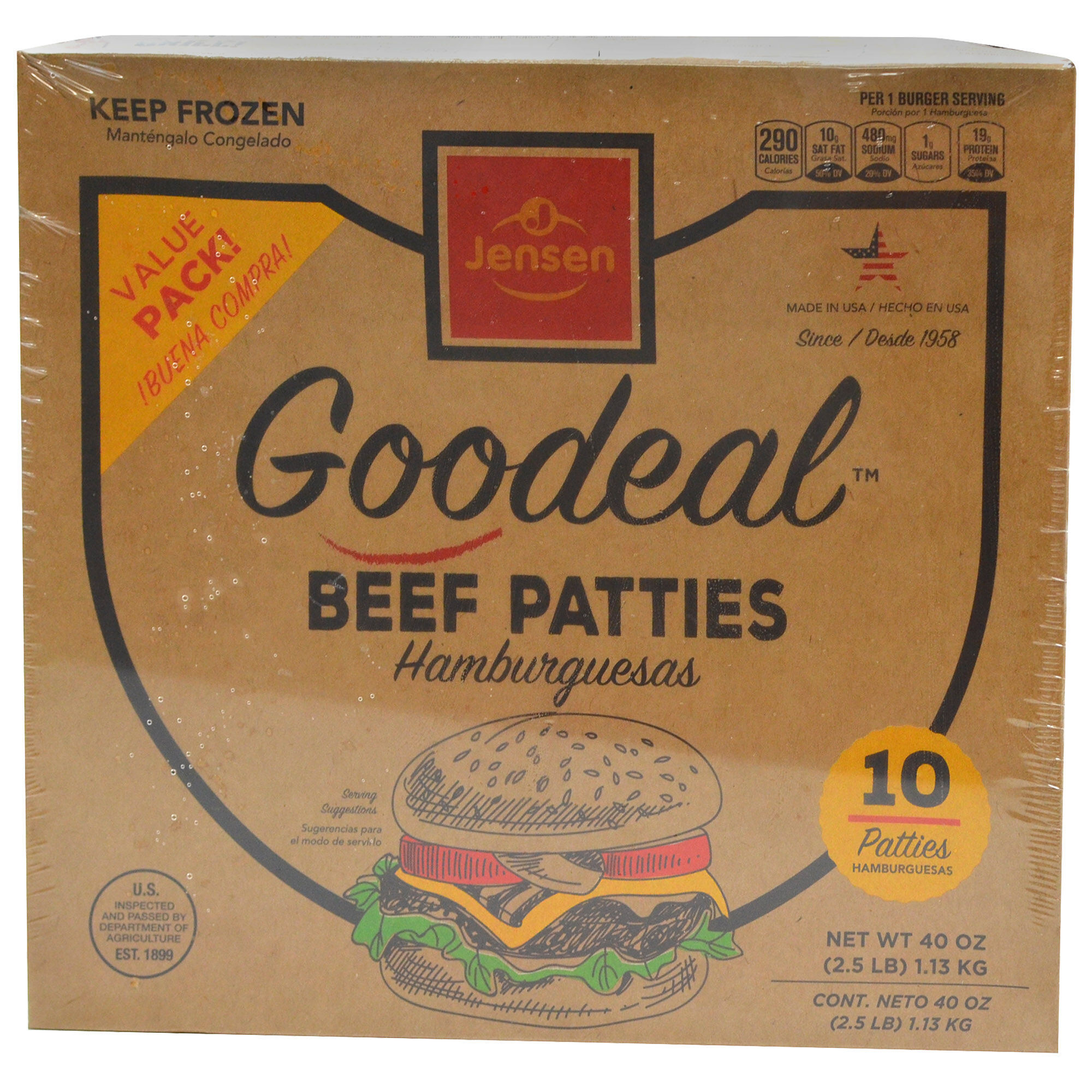 Value Patties Jensen 2.5 Lb