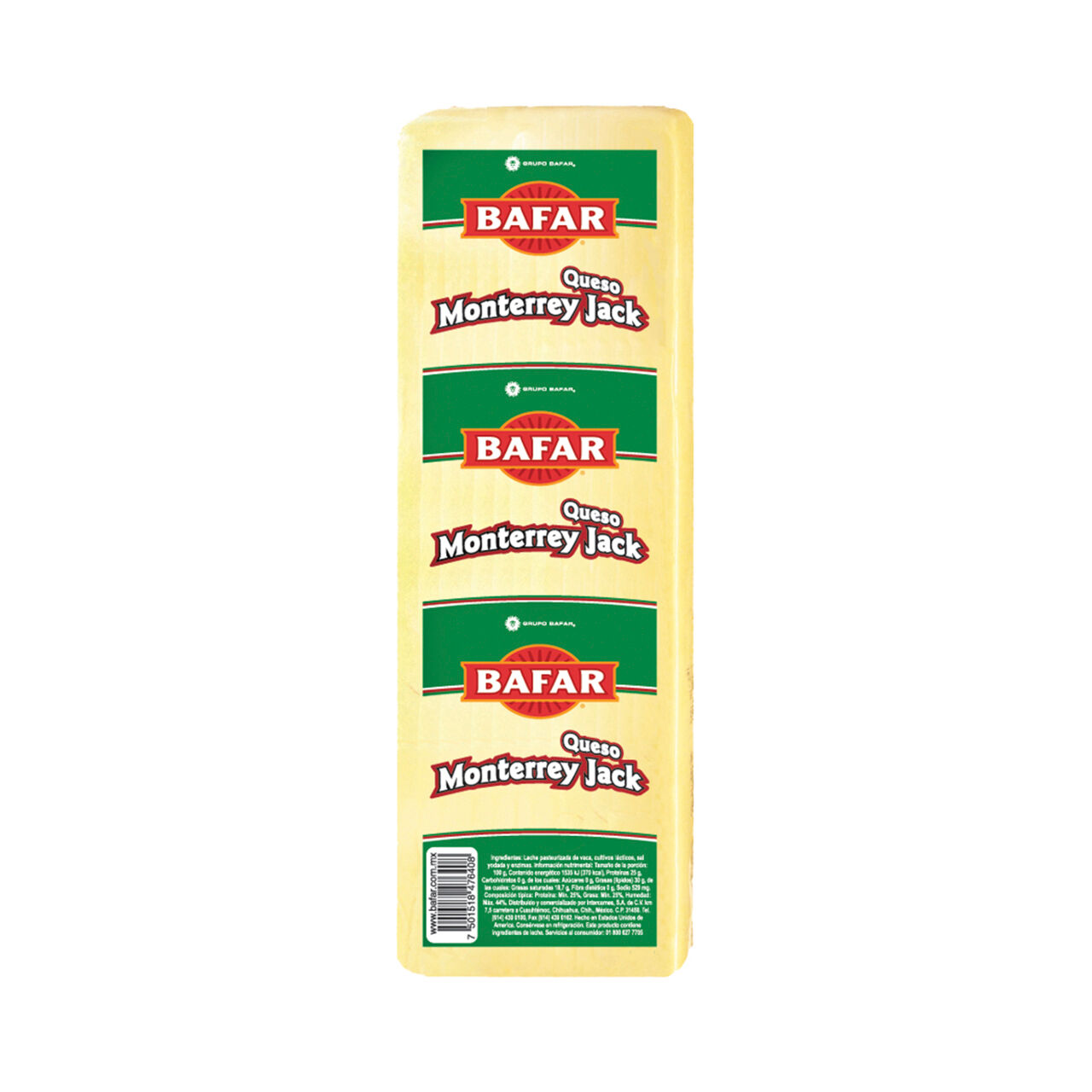 Queso Monterrey Jack Bafar 1.0 Kg