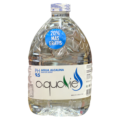 Agua Alcalina Aquavie 3.0 Lt
