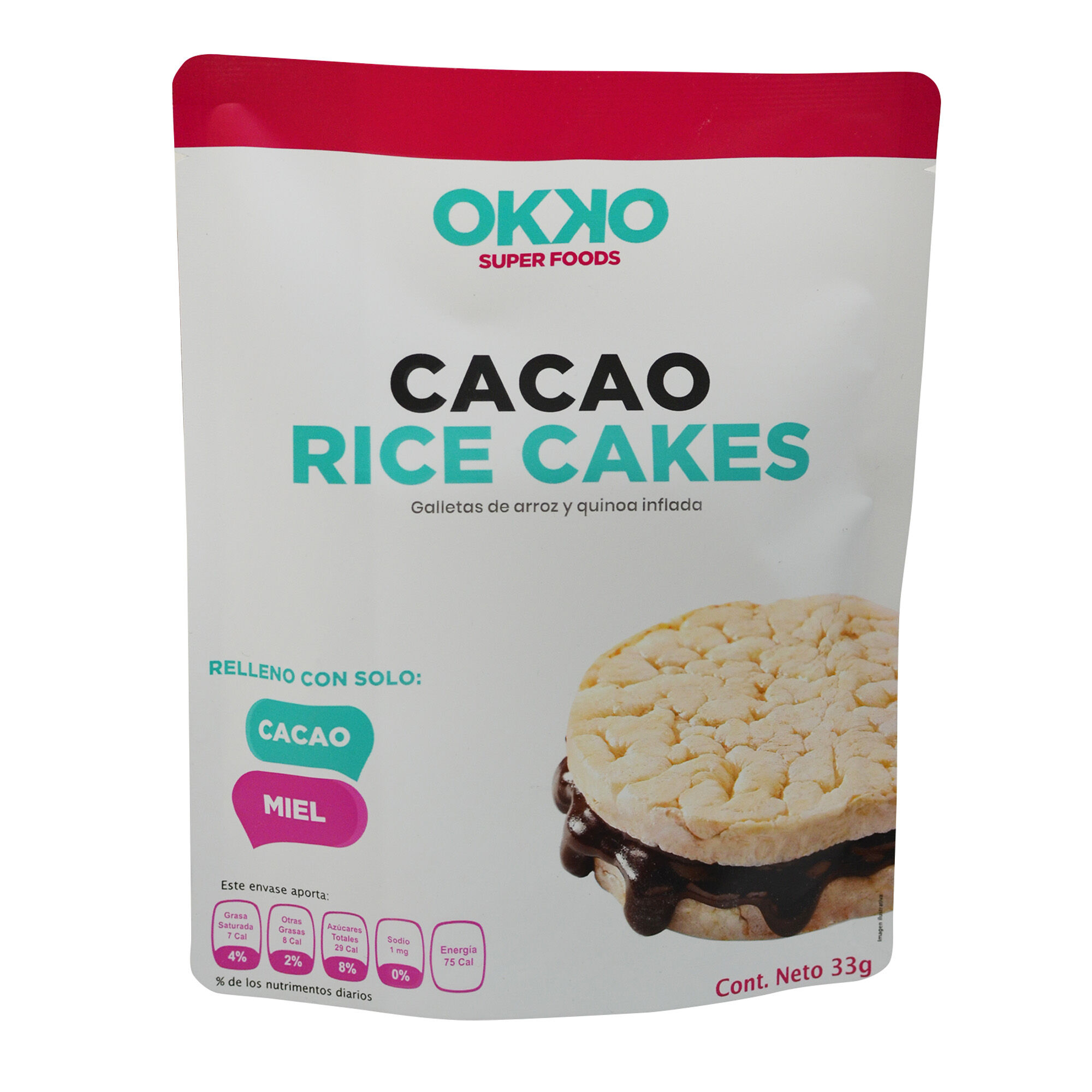 Cocoa Rice Cakes Okko 32 0 Gr