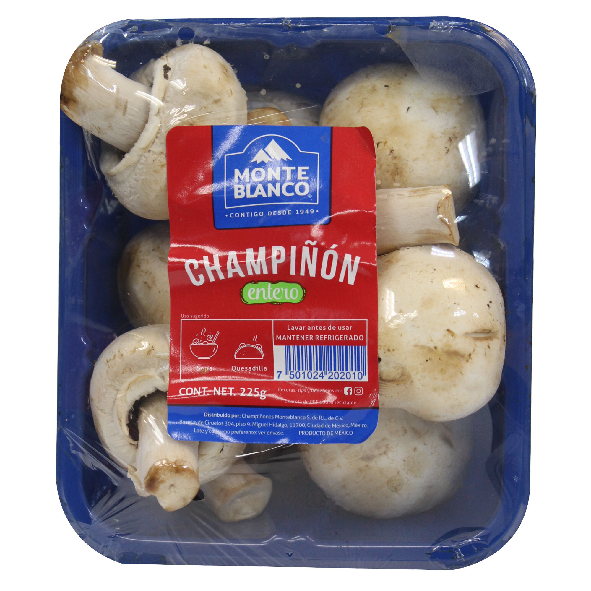 Champiñon Entero Monteblanco 225 0 Gr