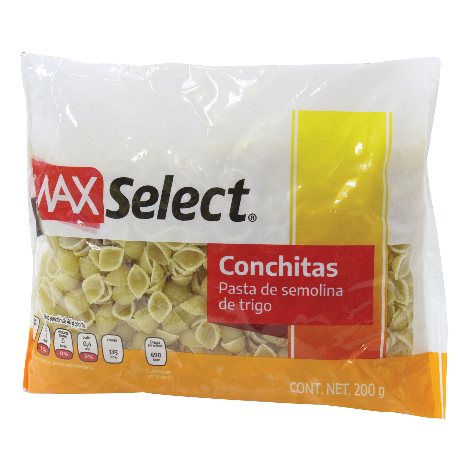 Pasta Conchitas Max Select 200 0 Gr