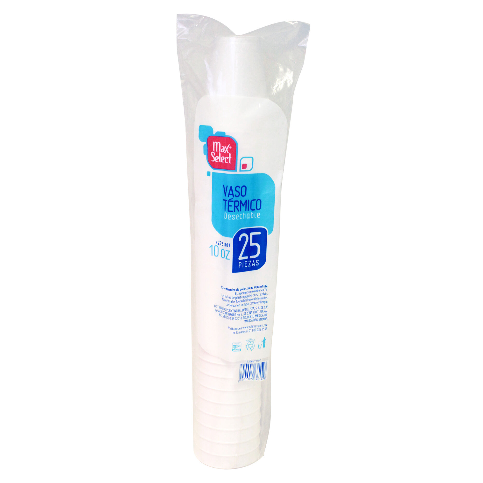 Vaso Foam 10 Oz Max Select 25.0 Pza