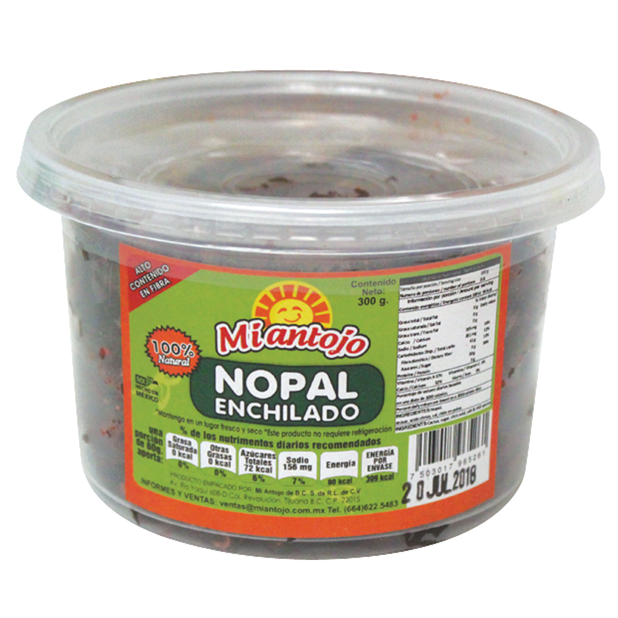 Nopal Enchilado Mi Antojo 300.0 Gr