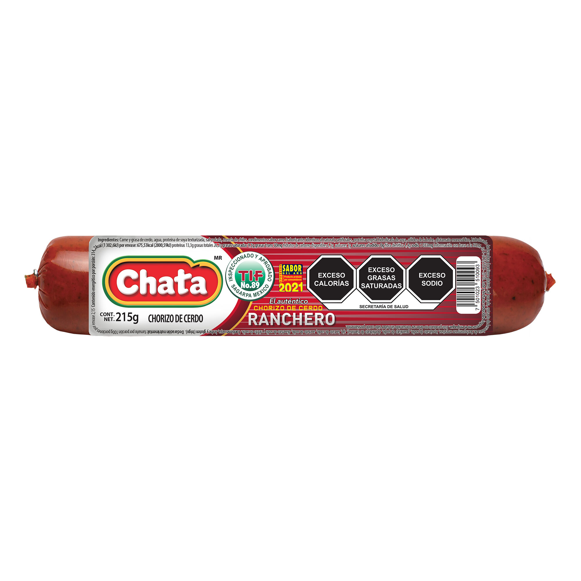 Chorizo Ranchero Chata 215.0 Gr