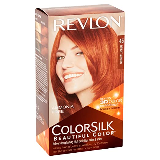 Tinte Cabello Rubio Cobrizo #45 Color Silk 1.0 Pza