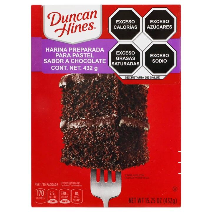 Harina P/pastel Clasica Chocolate Devil´s Duncan Hines 4