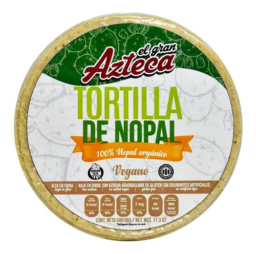 Tortilla De Nopal El Gran Azteca 500.0 Gr