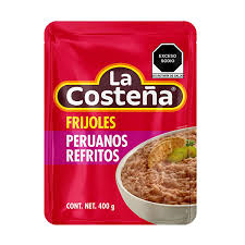 Frijoles Peruanos Refritos La Costeña 400.0 Gr
