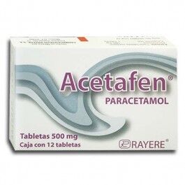 Paracetamol 500 Mg. Acetafen Gf 12.0 Tab