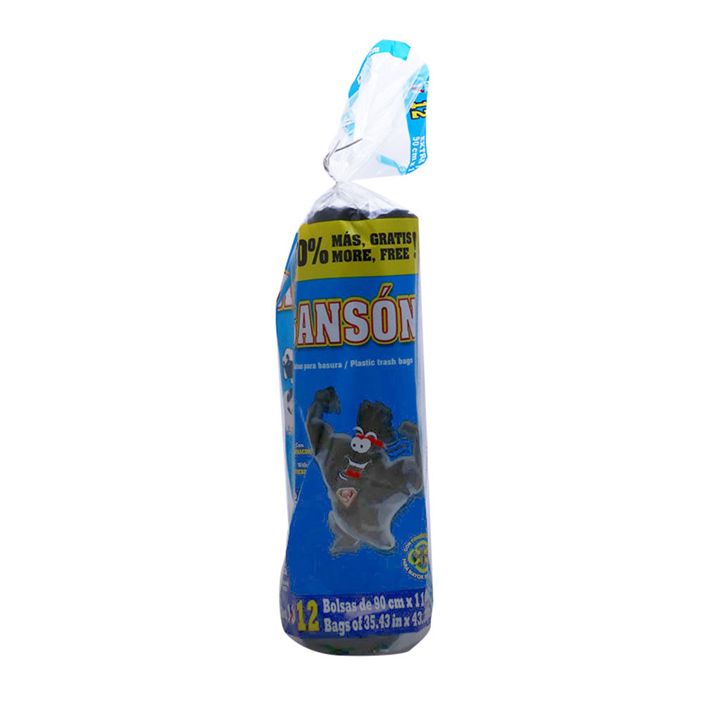 Bolsa Basura Rollo Ext Jumbo 90x110 Sanson 10.0 Pza