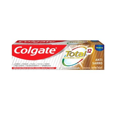 Crema Dental Total 12 Anti Tartar Colgate 75.0 Ml