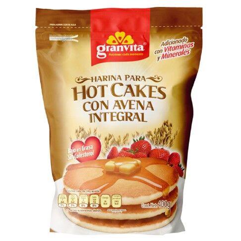 Harina P/hot Cakes Con Avena Integral Granvita 400.0 G