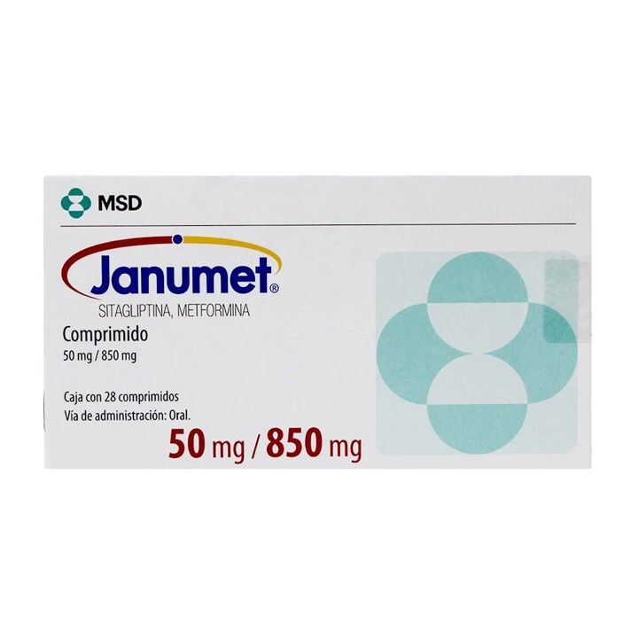Sitagliptina 50/850 Mg. Janumet 28.0 Comp