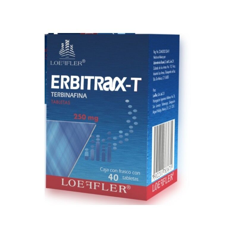 Terbinafina 250 Mg Erbitrax 40.0 Tab