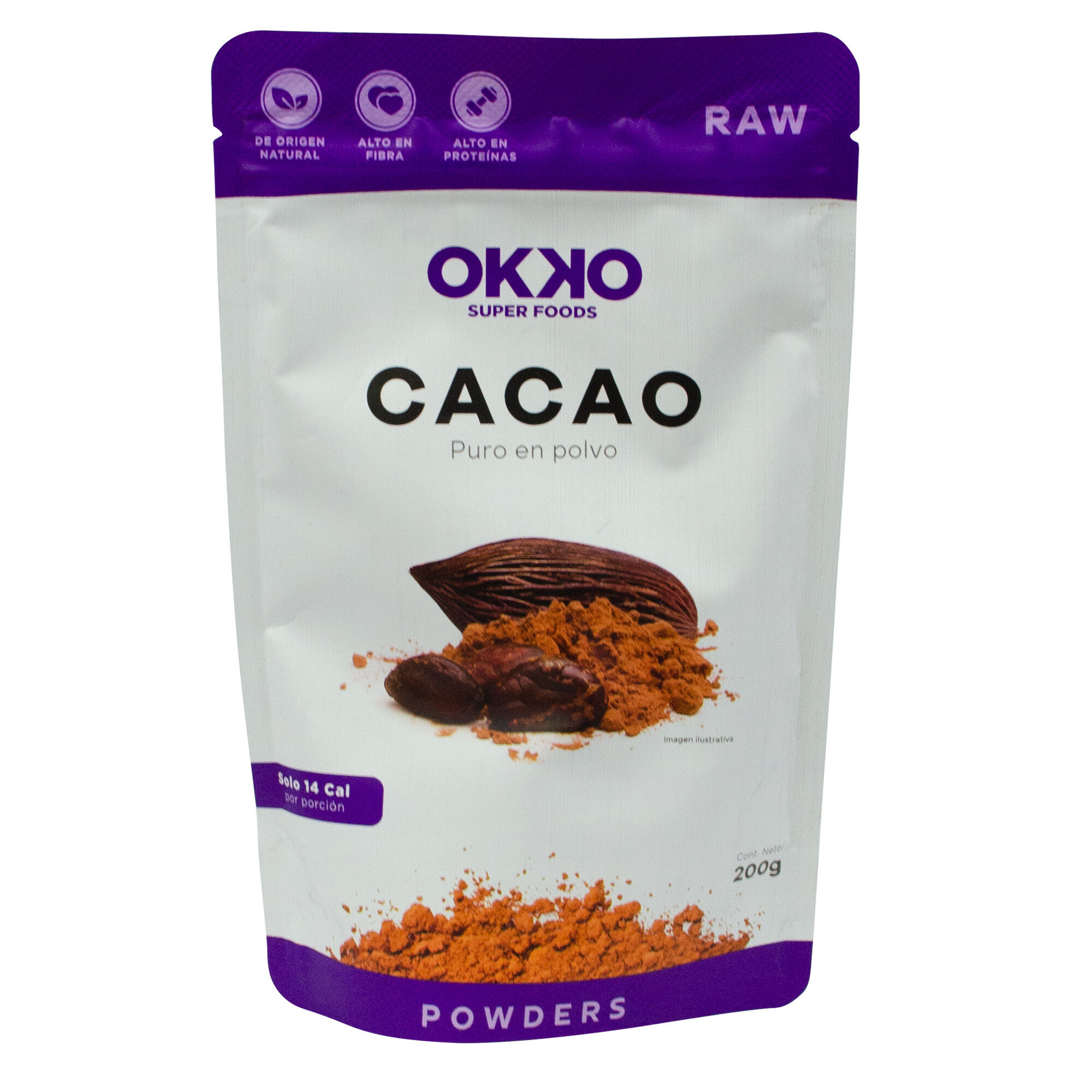 Cacao Polvo Okko 300.0 Gr