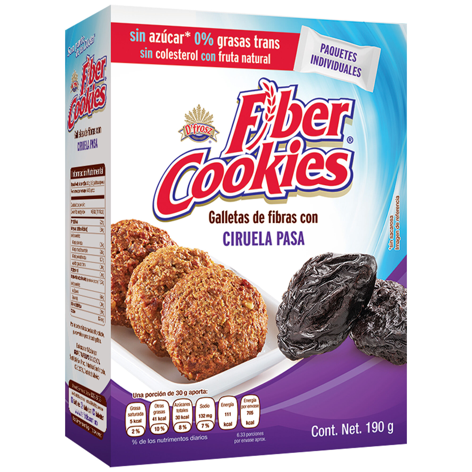 Galletas De Fibra Ciruela Pasa Taifelds 190.0 Gr