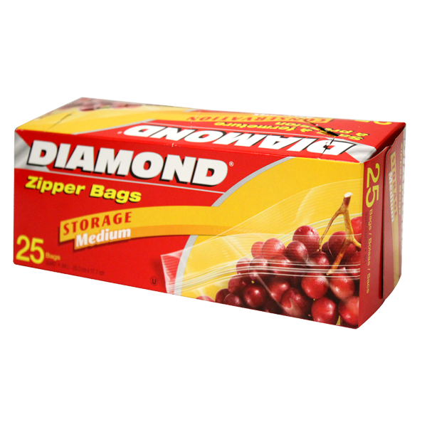 Bolsa Cocina Guardar Mediana Diamond 25.0 Pza