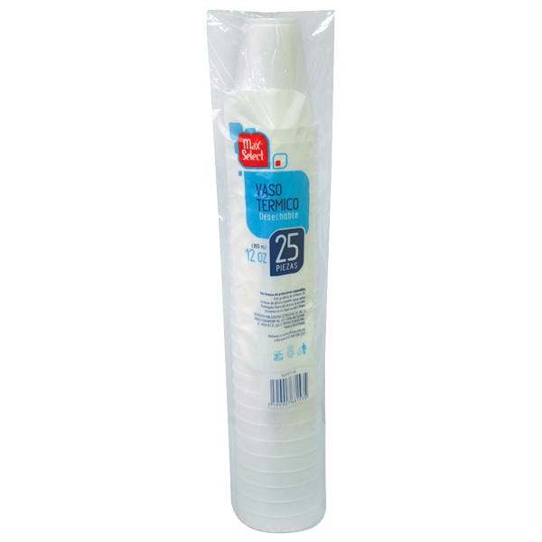 Vaso Foam 12 Oz Max Select 25.0 Pza