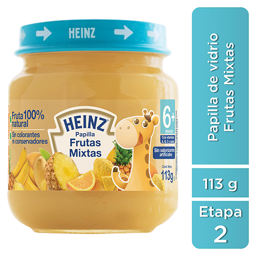 Papilla Frutas Eta 2 Vidrio Heinz 113.0 Gr