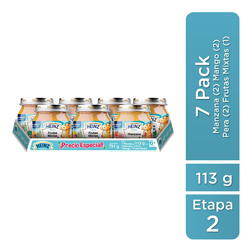 Papilla Sabores Surtido 113 G C/u Heinz 7.0 Pack