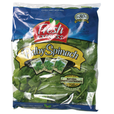 Ensaladas Mezcla Espinaca Baby Fresh Express 6.0 Oz