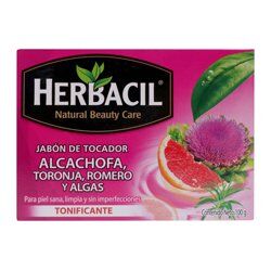 Jabon Alcahofa Toronja Romero Y Algas Herbacil 100.0 Gr