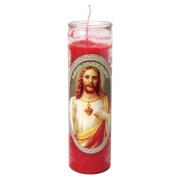 Veladora Sagrado Corazon Rosita Luz Eterna 1.0 Pza