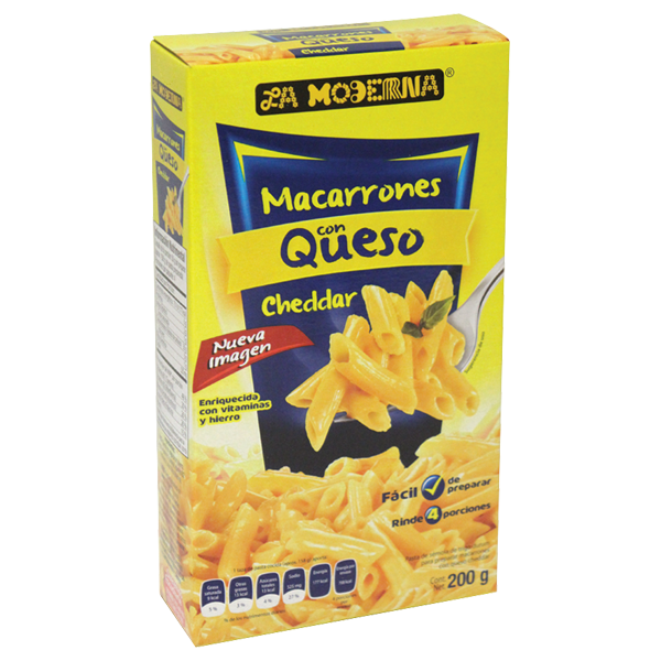 Pasta Macarrones Con Queso La Moderna 200.0 Gr