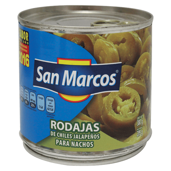 Chile Rodajas Para Nachos San Marcos 380.0 Gr