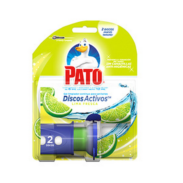 Pastilla Sanitaria 2 Discos+aplic Lima Fresca Pato 3.0