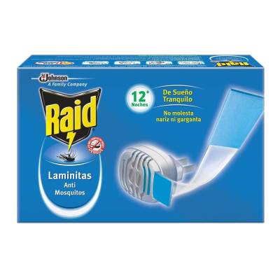 Insecticida Elect. Laminitas Aparato Raid 10.0 Tab
