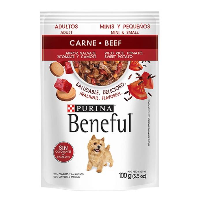 Beneful Adulto Raza Pequeña Carne Purina 100 0 Gr
