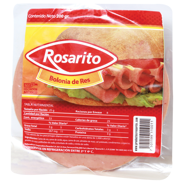 Bolognia Rosarito 200 Gr