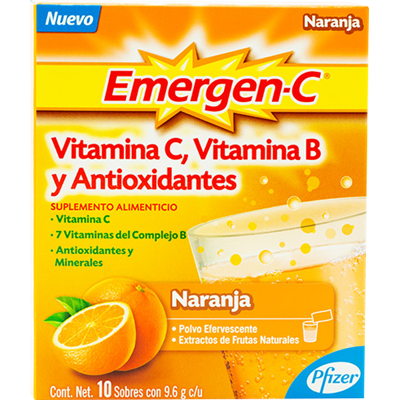 Naranja Efervescente 9.6 Gr Emergen C 10.0 Sob