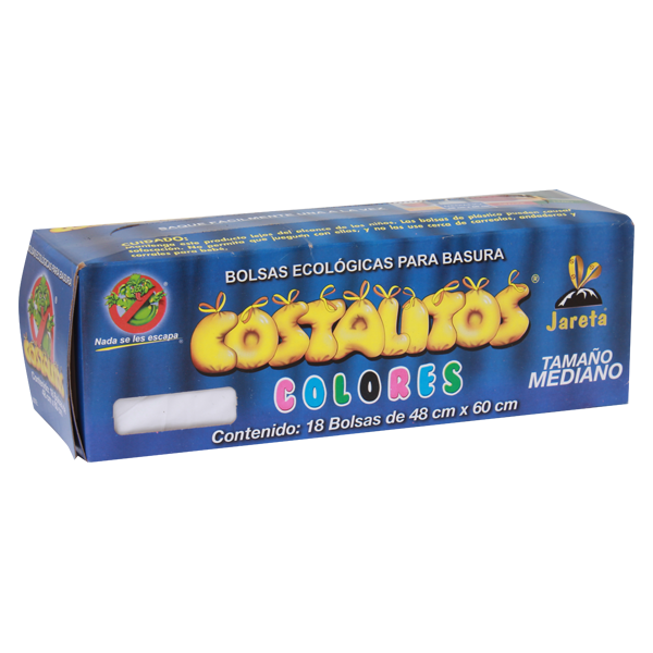 Bolsa Basura Mediano 48x60 Cm Costalitos 18.0 Pza