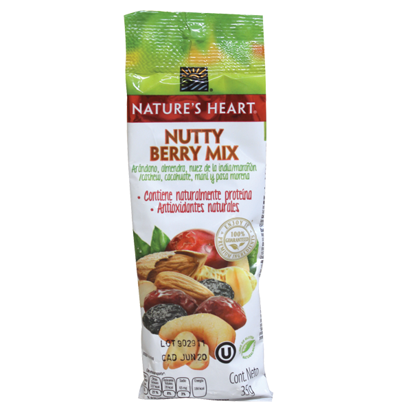 Frutos Secos Nutty Berry Mix Nature´s Heart 35.0 Gr