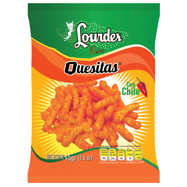 Quesitas Con Chile Lourdes 45.0 Gr