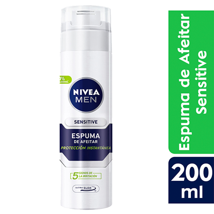 Espuma Afeitar Sensitive Nivea 200.0 Ml