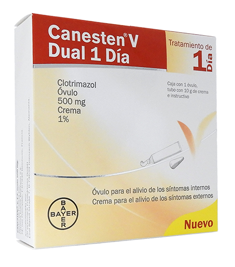 Clotrimazol Ovulo + Tubo 10 Gr Crema Canesten V 1.0 Pac