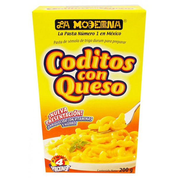 Pasta De Coditos Con Queso La Moderna 200.0 Gr