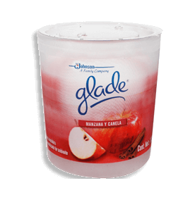 Vela Aromatica Manzana & Canela Glade 96.0 Gr