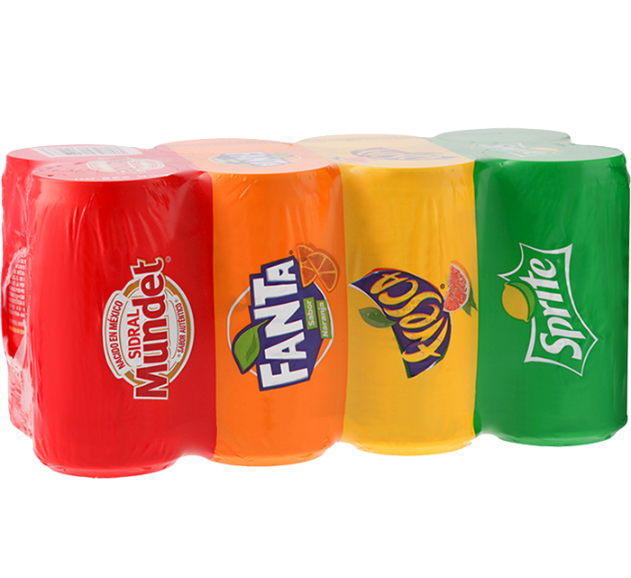 Soda Minilata De Sabores Coca Cola 8.0 Pack