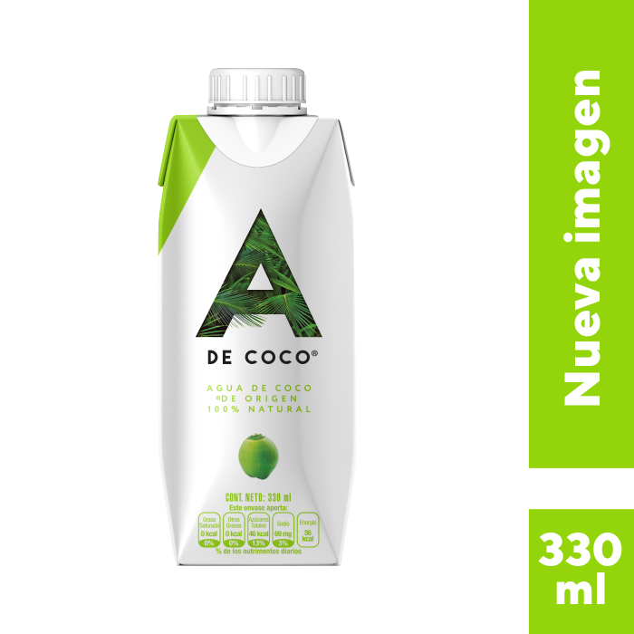 Agua De Coco 100 % Natural A De Coco 330.0 Ml