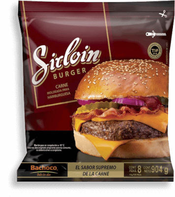 Hamburguesa Sirloin Bachoco 904.0 Gr