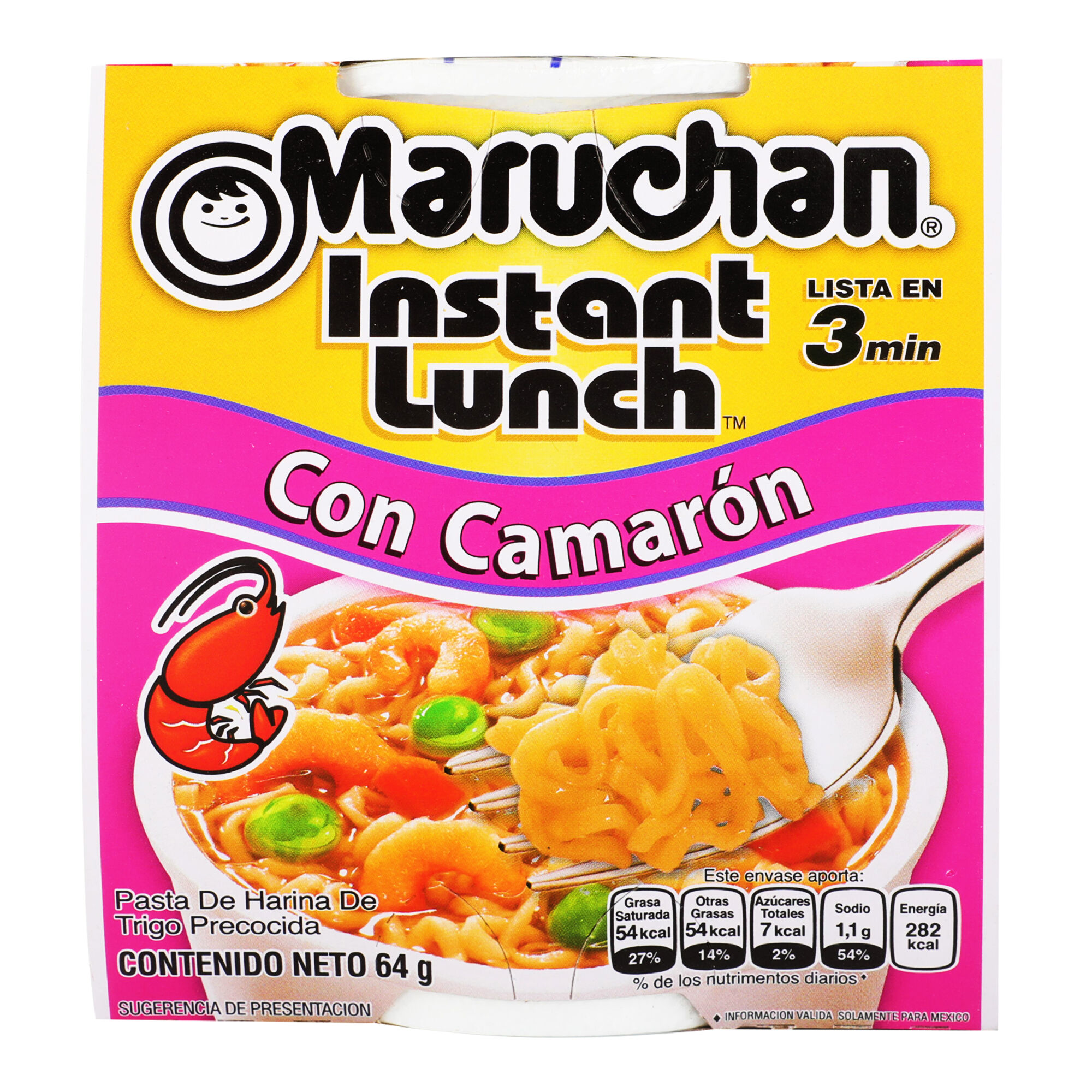 Sopa Instantanea Camaron Maruchan 64.0 Gr